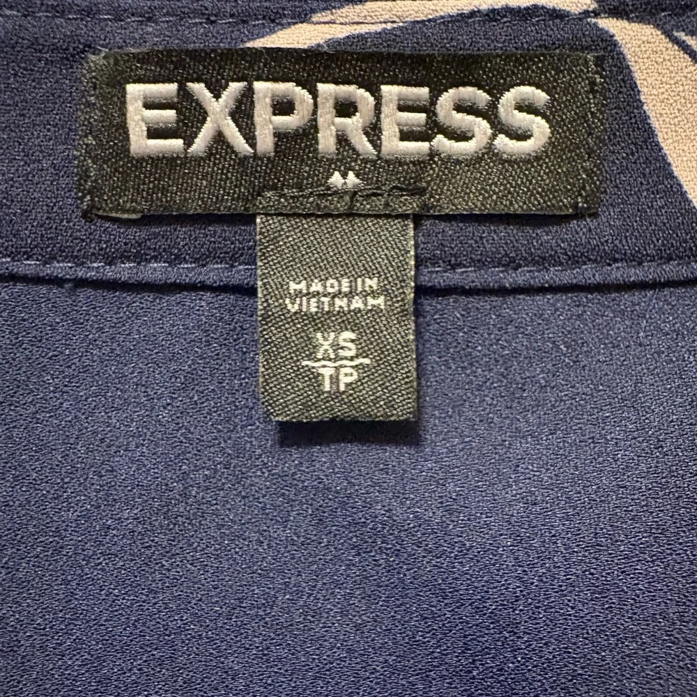 Express Blue Flutter Sleeve Sundress - Picture 3 of 3